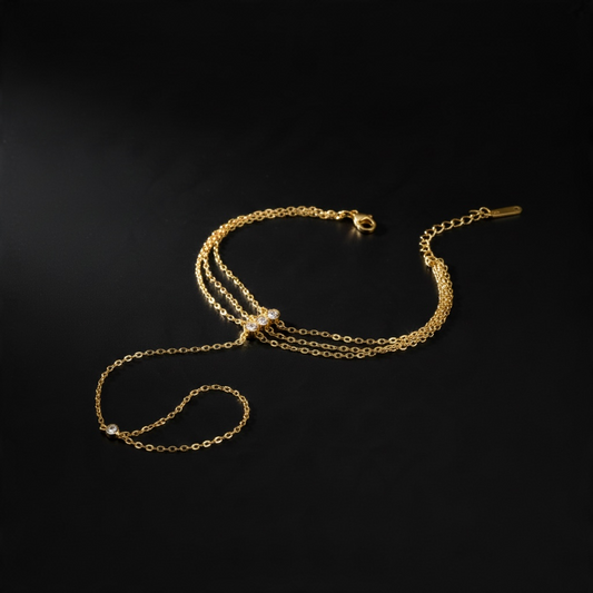 Hand chain bracelet